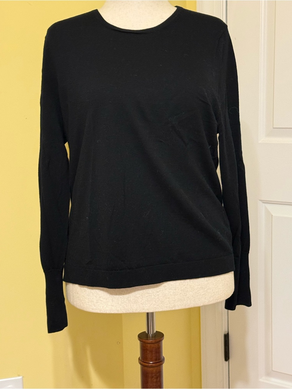 J. Crew Black Crewneck Sweater